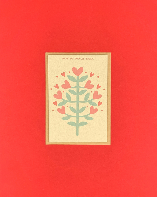 Sachet a offrir saint valentin Arbre en coeurs