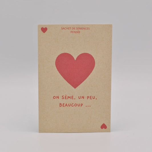 Sachet de semences a offrir "on seme"