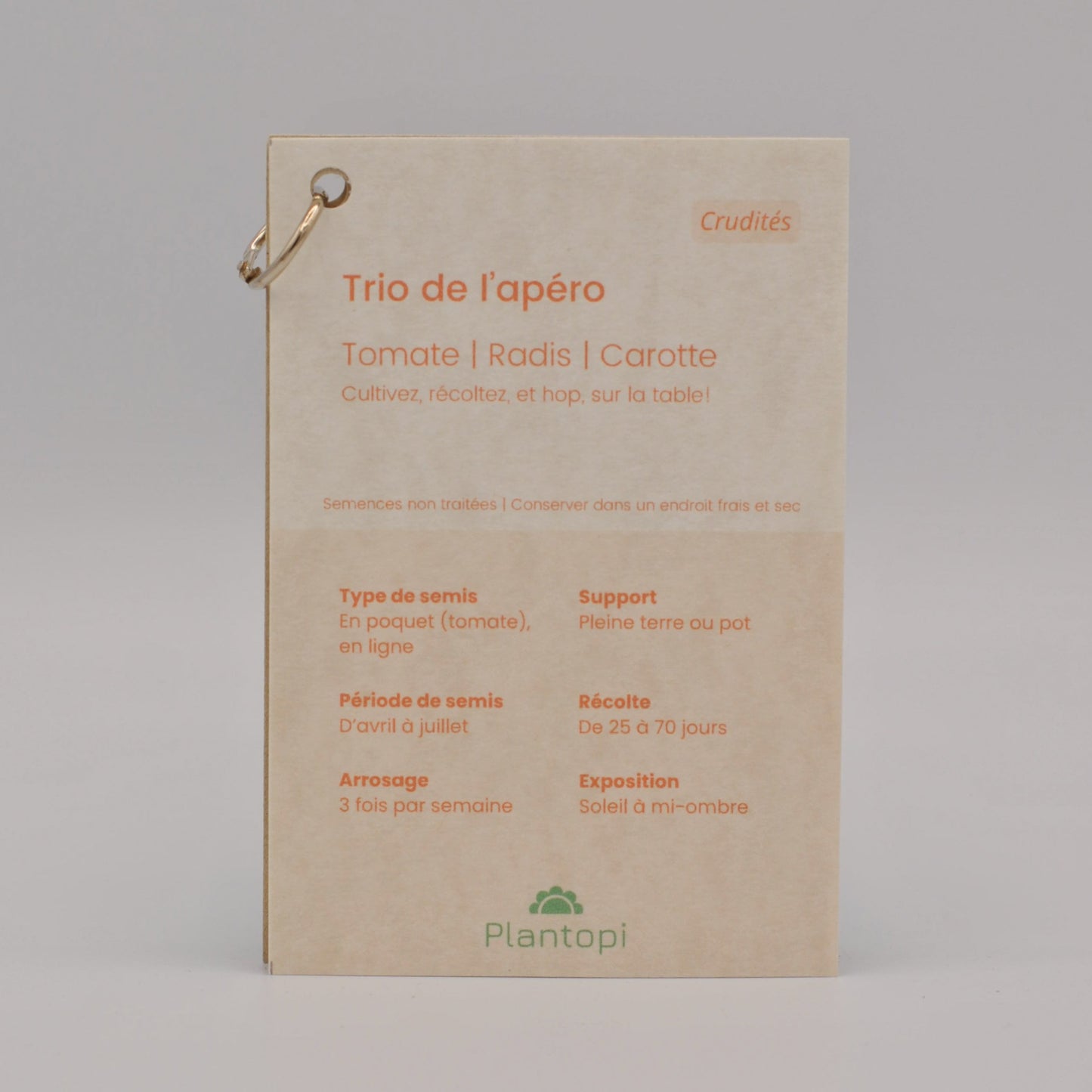Sachets de semences trio de l'apero