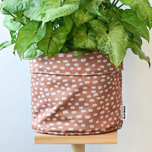 Cache-pot 6 pouces meteore bronze