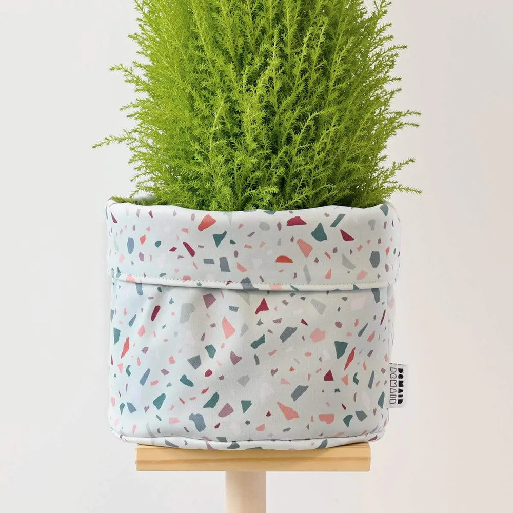 Cache pot en tissu Terrazzo