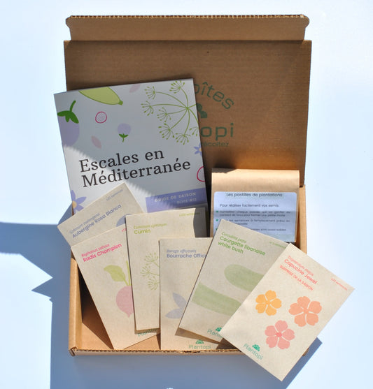 Coffret de jardinage "Escales en Méditerranée"